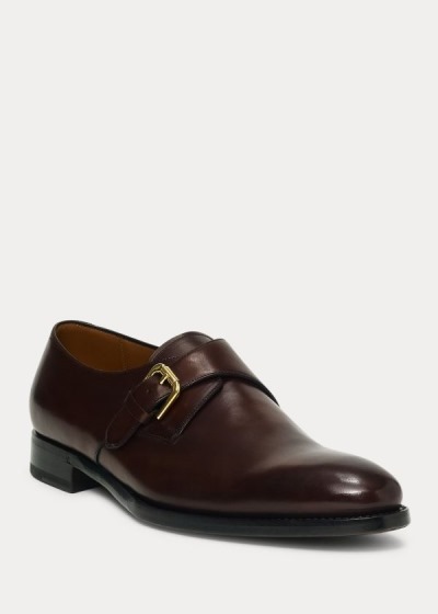 Zapatos Con Hebilla Ralph Lauren Hombre Marrom Oscuro - Darnell Calf - VMEKT4857